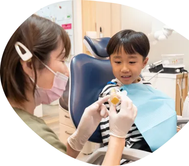 小児矯正の診療風景