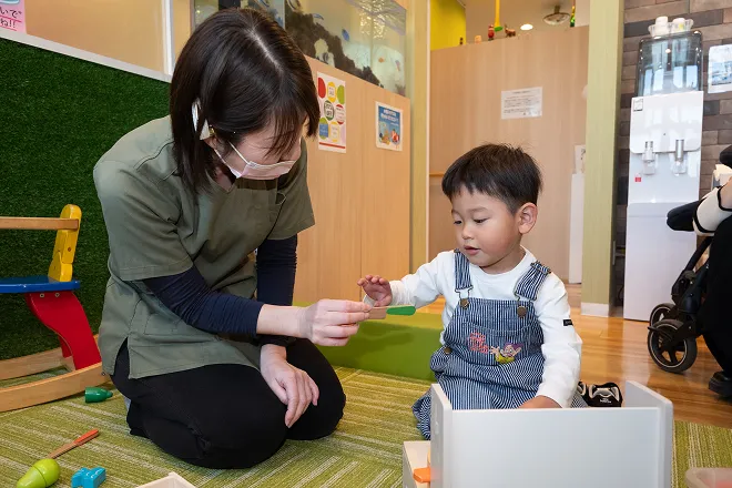 無料託児サービスの様子